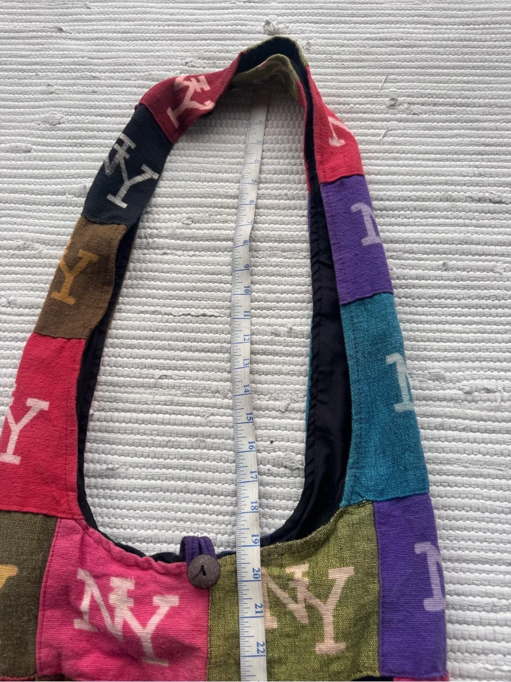 NY Patchwork Hobo Bag Boho Cotton Shoulder Bag Nepal Handmade